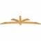 Ekena Millwork Davenport Rough Sawn Timber Gable Bracket, Western Red Cedar, 84"W x 24"H x 2"D x 4"F, 7/12 Pitch GBW084X24X0204DAV00RWR - alternate 4